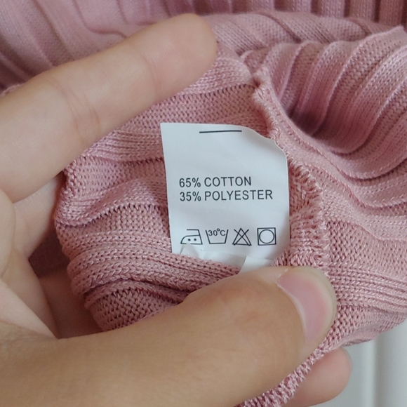 Pink Ribbed Crop Tank - Picture 3 of 4